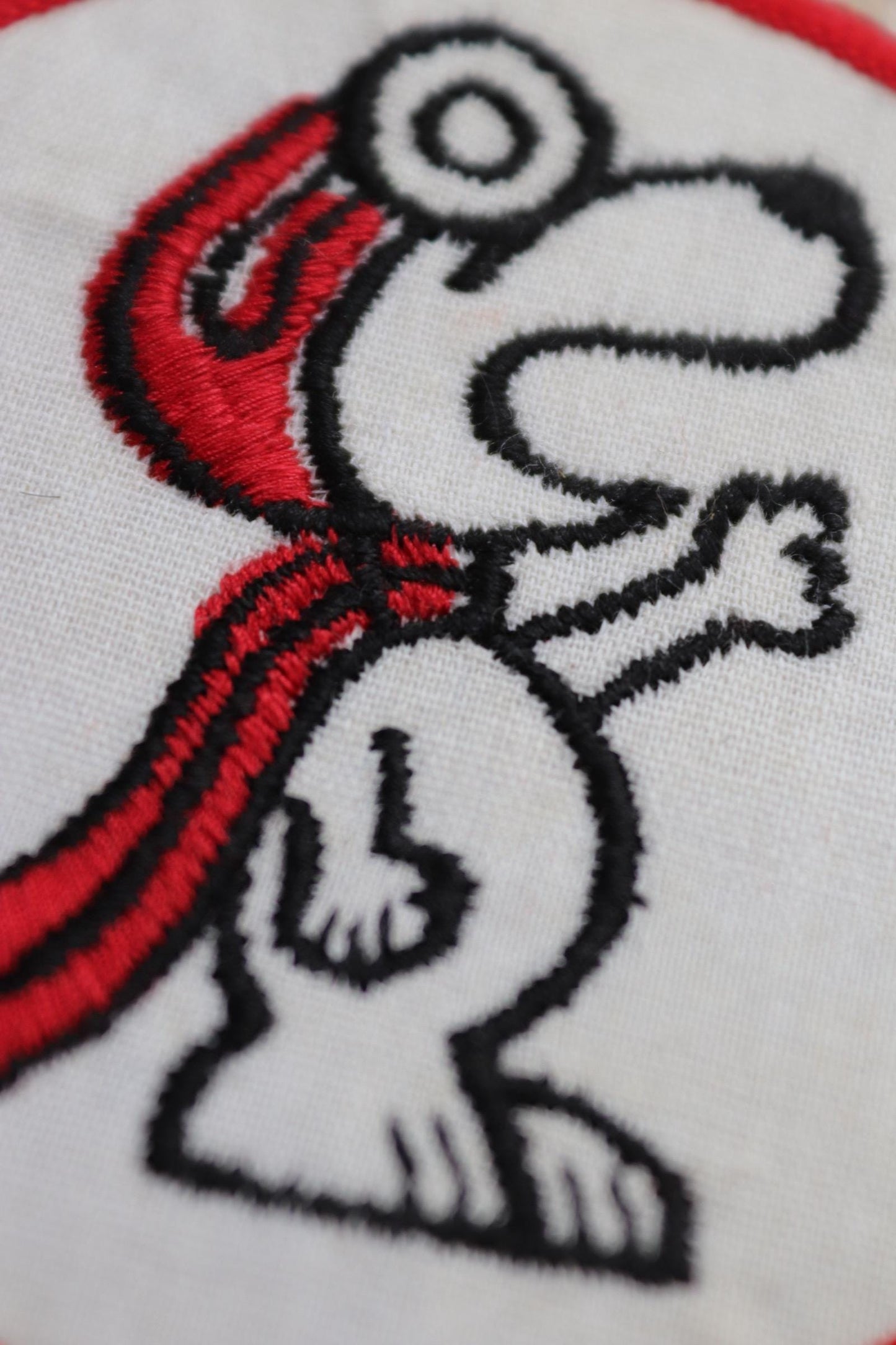 Vintage 1980s Snoopy patches - Peanuts embroidered badges - deadstock - Red Baron