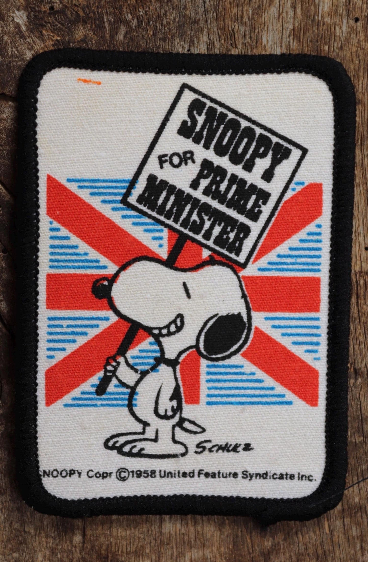 Vintage 1980s Snoopy patches - Peanuts embroidered badges - deadstock - Red Baron