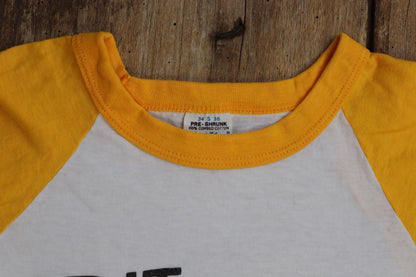 Vintage 1980s baseball t shirt - single stitch - do it in the buff print - 33” chest