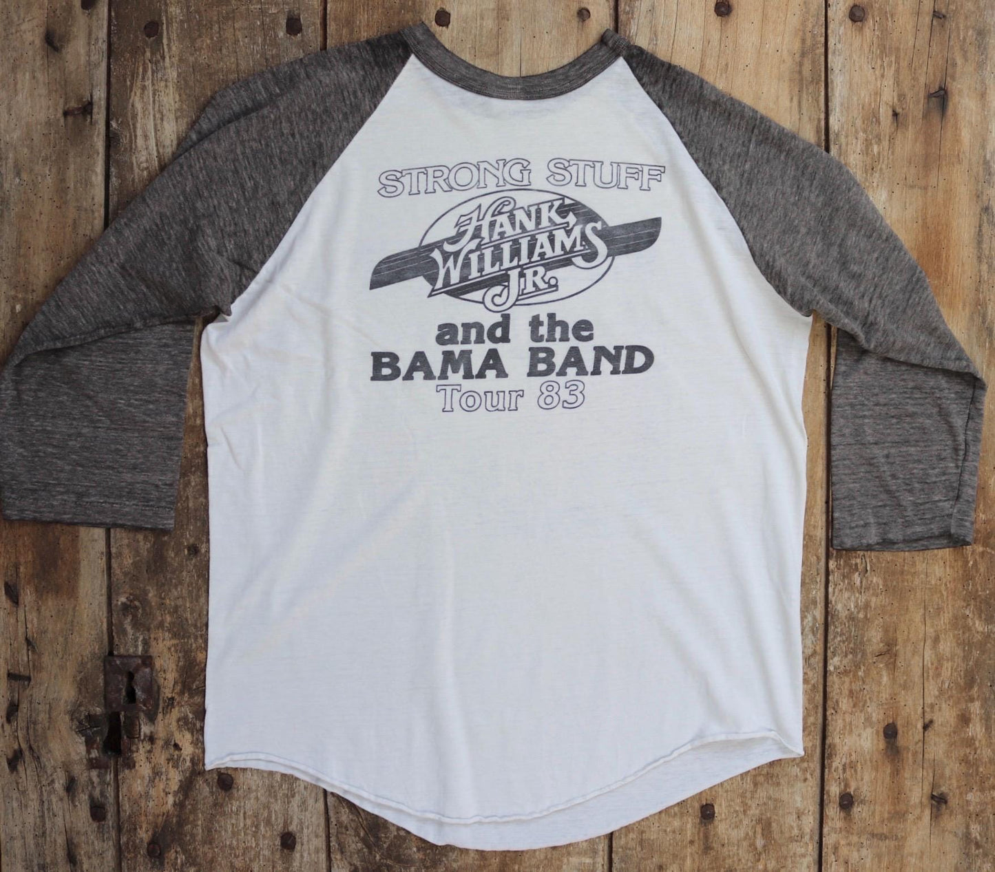 Vintage 1980s Hank Williams Jr t shirt - single stitch - tour tee - 41” chest
