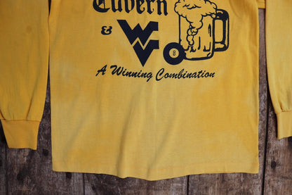 Vintage 1980s bar t shirt - single stitch - long sleeve tee - 38” chest