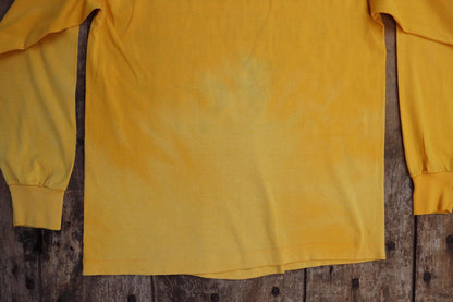 Vintage 1980s bar t shirt - single stitch - long sleeve tee - 38” chest