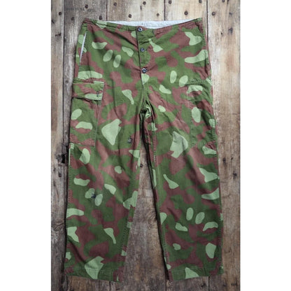 Vintage 1980s Finnish M62 camo trousers - windproof paratrooper pants - 39” x 29”