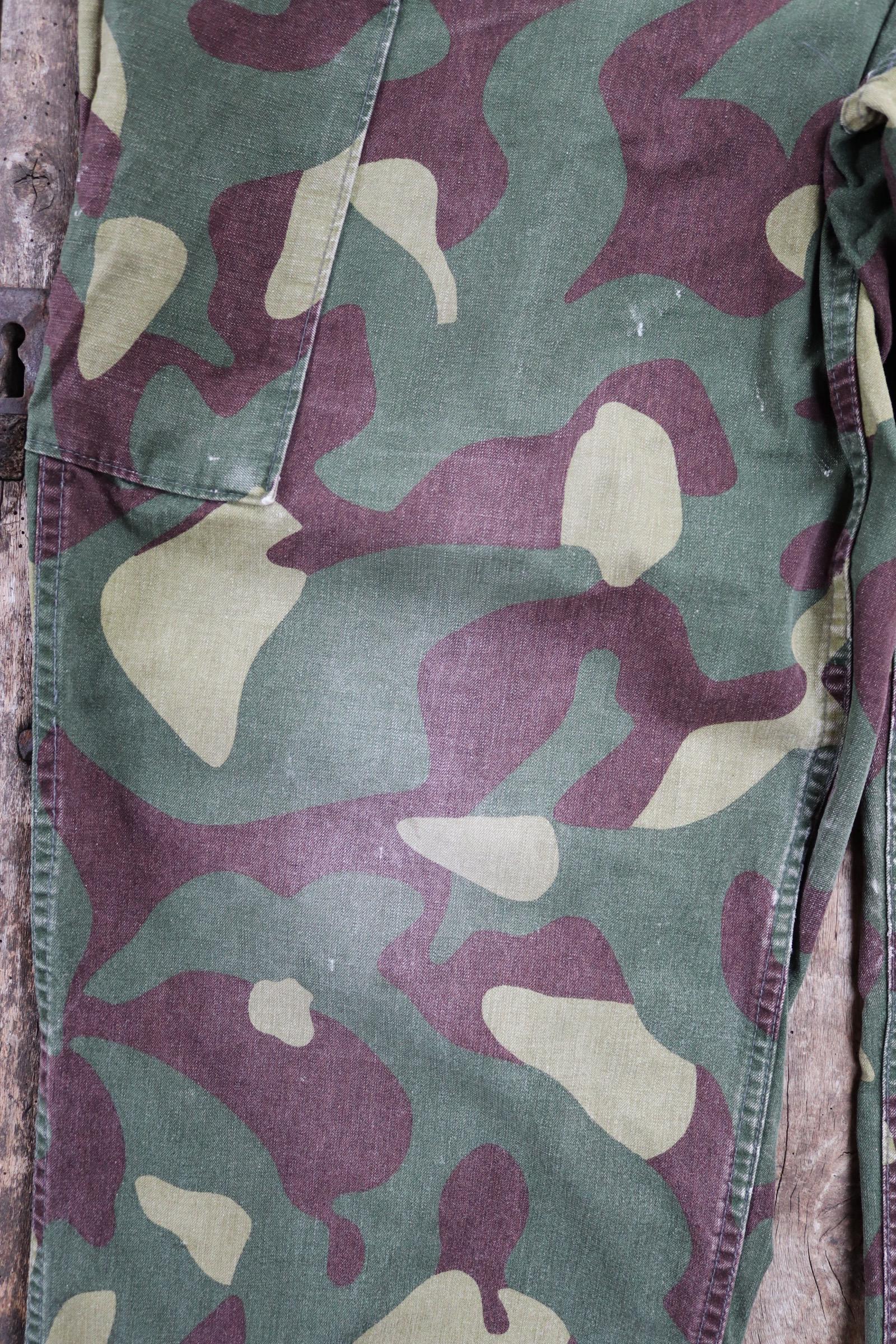 Vintage 1980s Finnish M62 camo trousers - windproof paratrooper pants - 41” x 29”