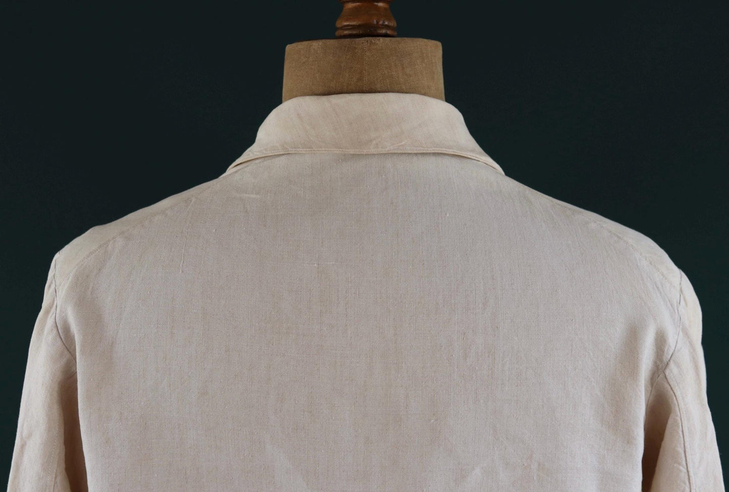 Vintage 1930s French linen suit - jacket and trousers - double breasted - buckle back pants - riviera - 38” x 28” - 44” chest