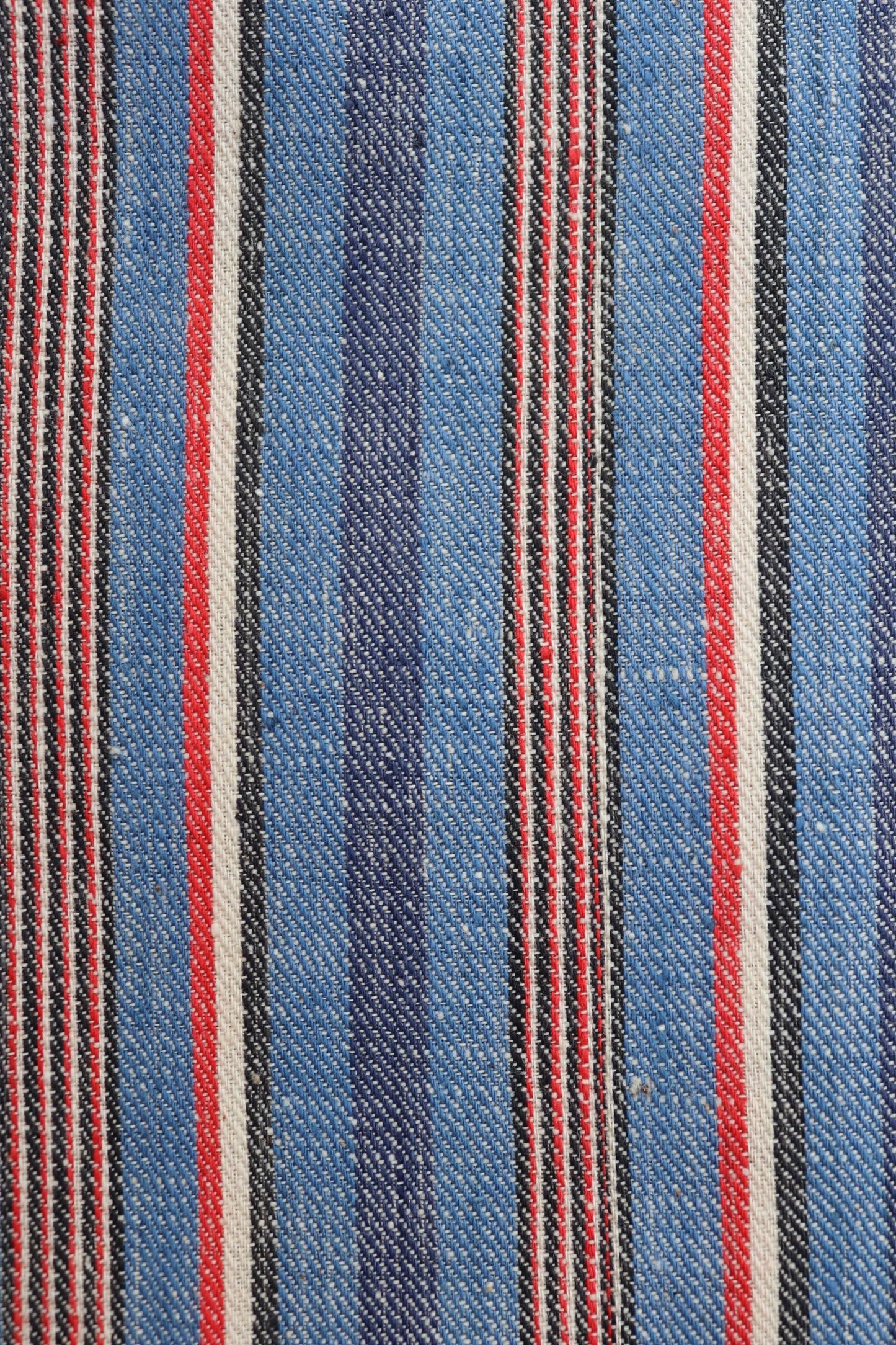Vintage 1950s deadstock pyjama bottoms - striped cotton Bulgarian pants - 1940s drawstring trousers