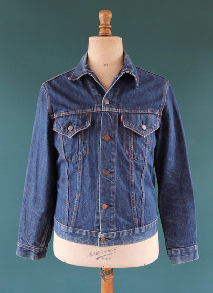 Vintage 1960s Levis big E denim jacket - Levi Strauss red tab - type 3 - trucker workwear -40” chest