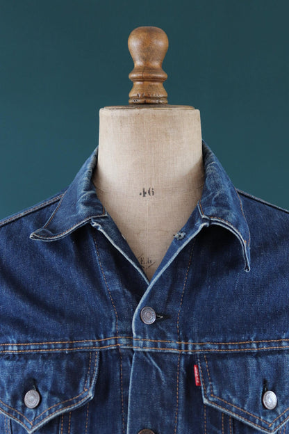Vintage 1960s Levis big E denim jacket - Levi Strauss red tab - type 3 - trucker workwear -40” chest