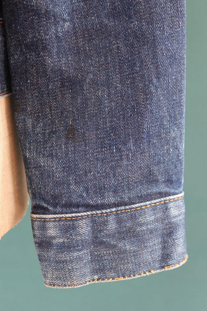 Vintage 1960s Levis big E denim jacket - Levi Strauss red tab - type 3 - trucker workwear -40” chest