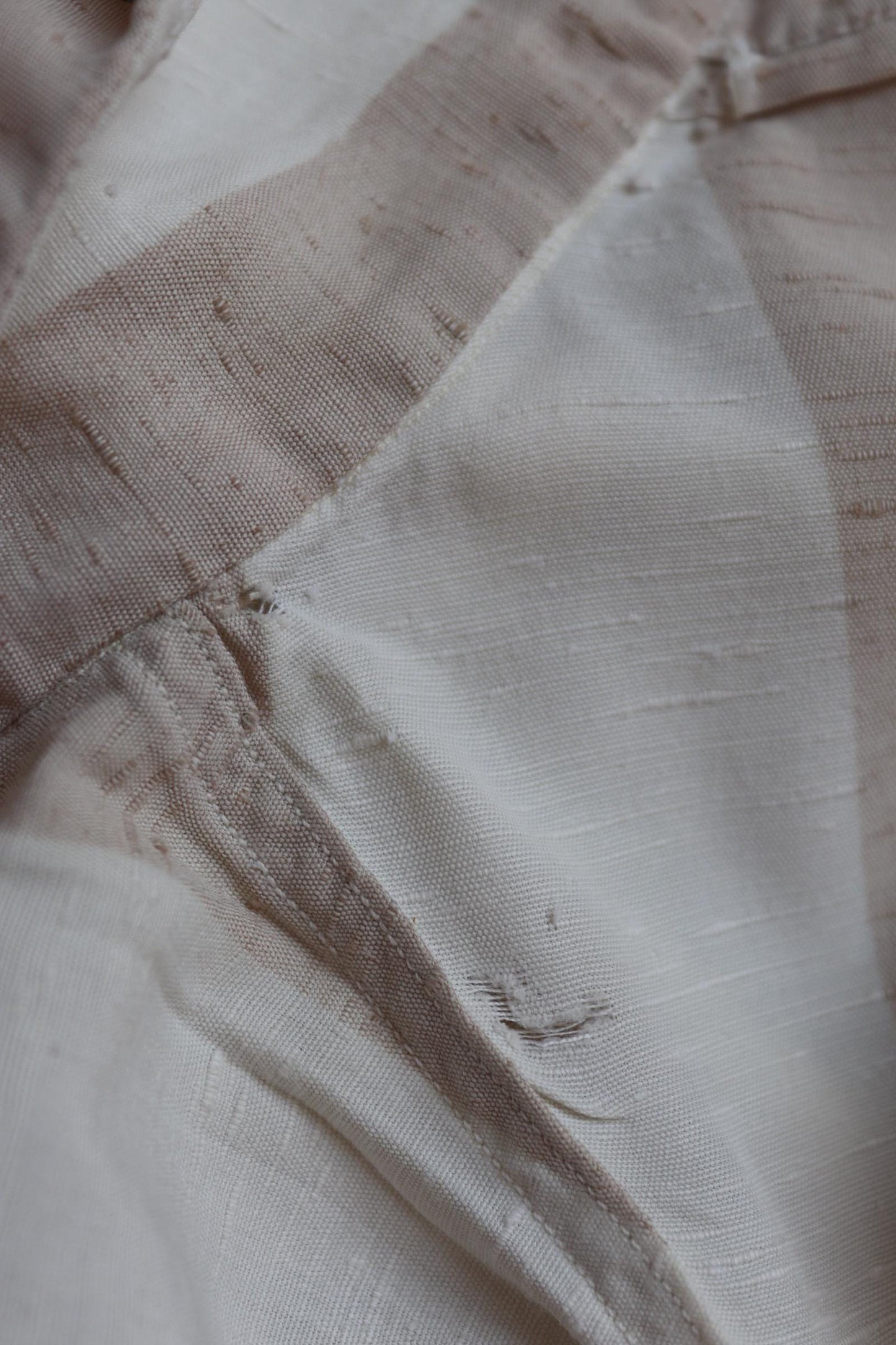 Vintage 1950s gaucho shirt - striped summer top - 38” chest
