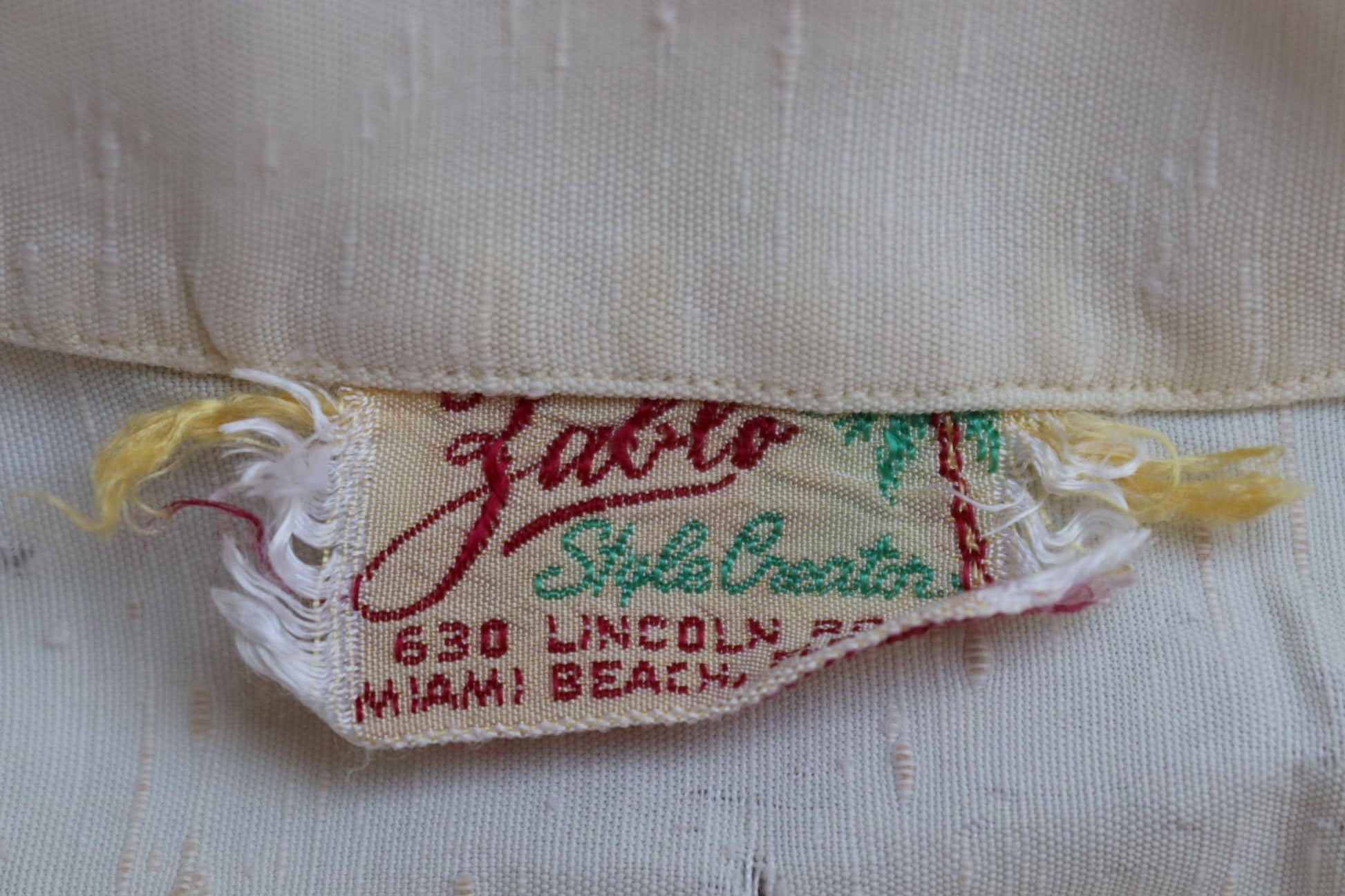 Vintage 1950s gaucho shirt - striped summer top - 38” chest