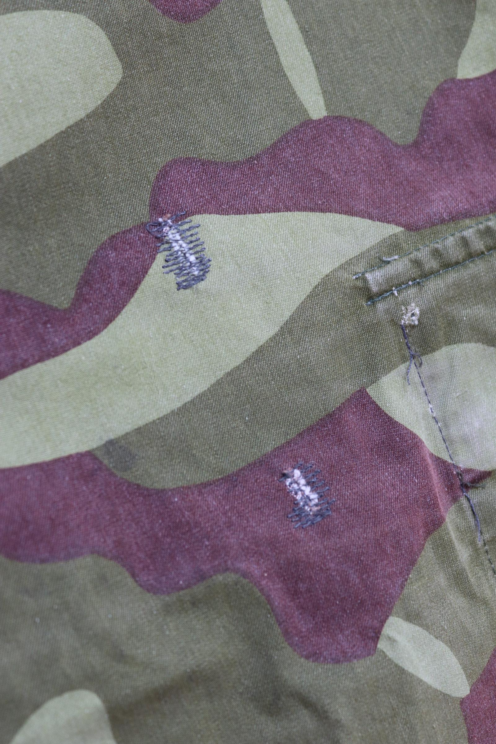 Vintage 1990s Finnish M62 camo trousers - windproof paratrooper pants - 40” x 28”