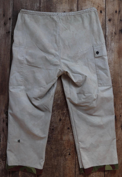Vintage 1990s Finnish M62 camo trousers - windproof paratrooper pants - 40” x 27”