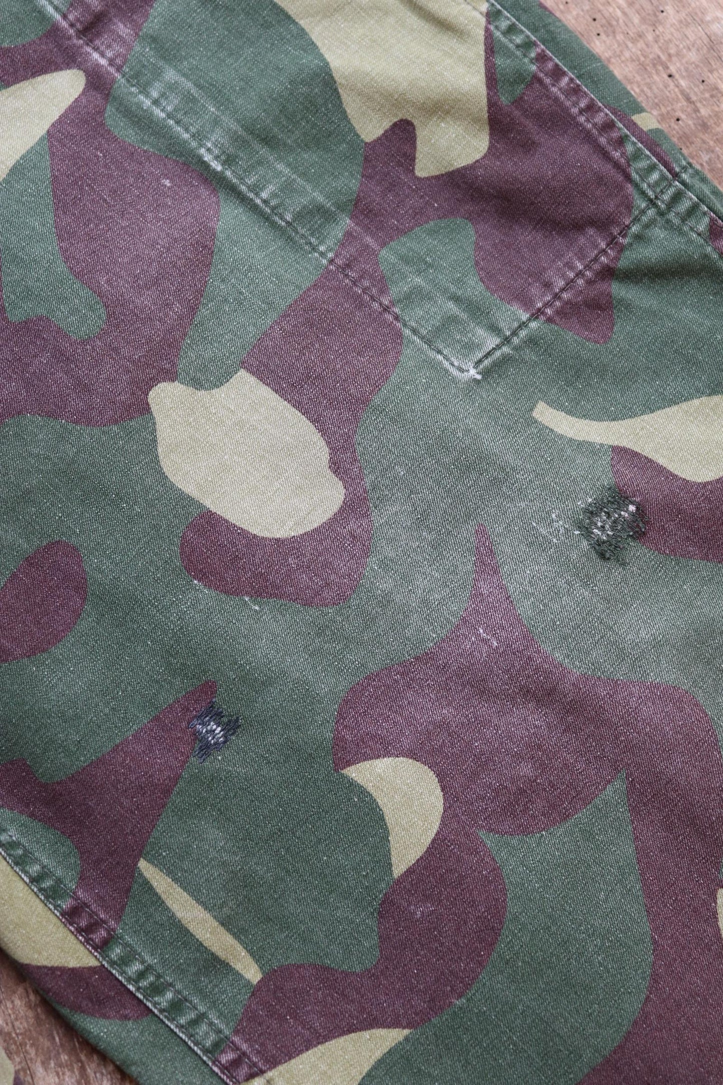 Vintage 1980s Finnish M62 camo trousers - windproof paratrooper pants - 42” x 29”