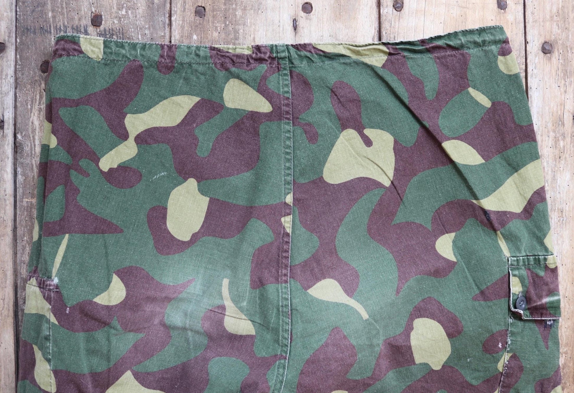 Vintage 1980s Finnish M62 camo trousers - windproof paratrooper pants - 42” x 29”
