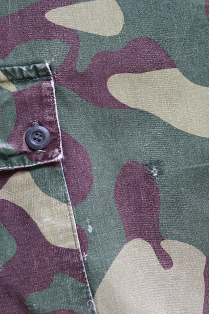 Vintage 1980s Finnish M62 camo trousers - windproof paratrooper pants - 42” x 29”