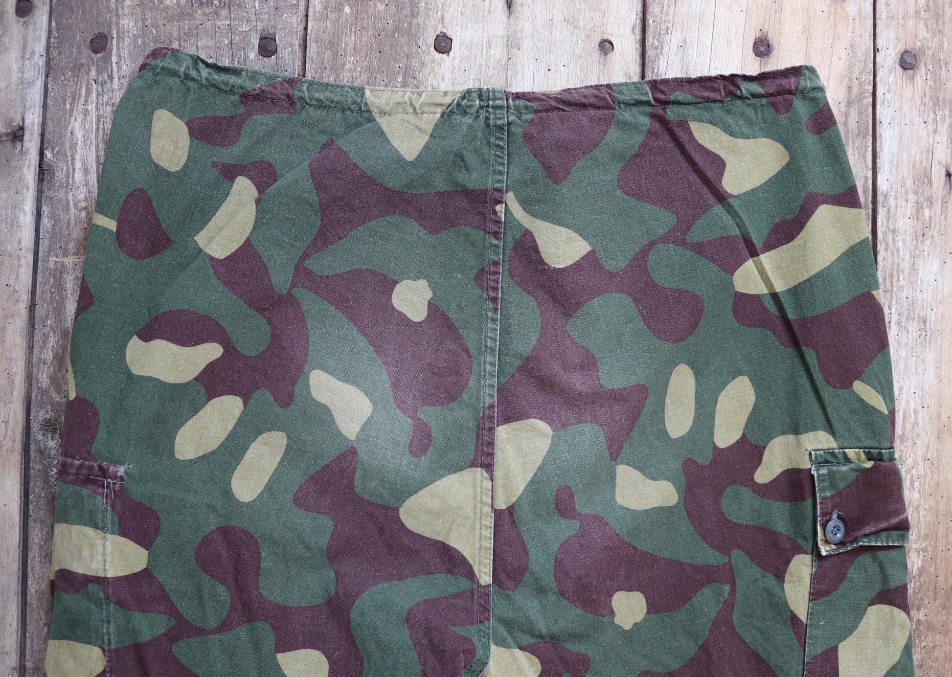 Vintage 1980s Finnish M62 camo trousers - windproof paratrooper pants - 39” x 29”