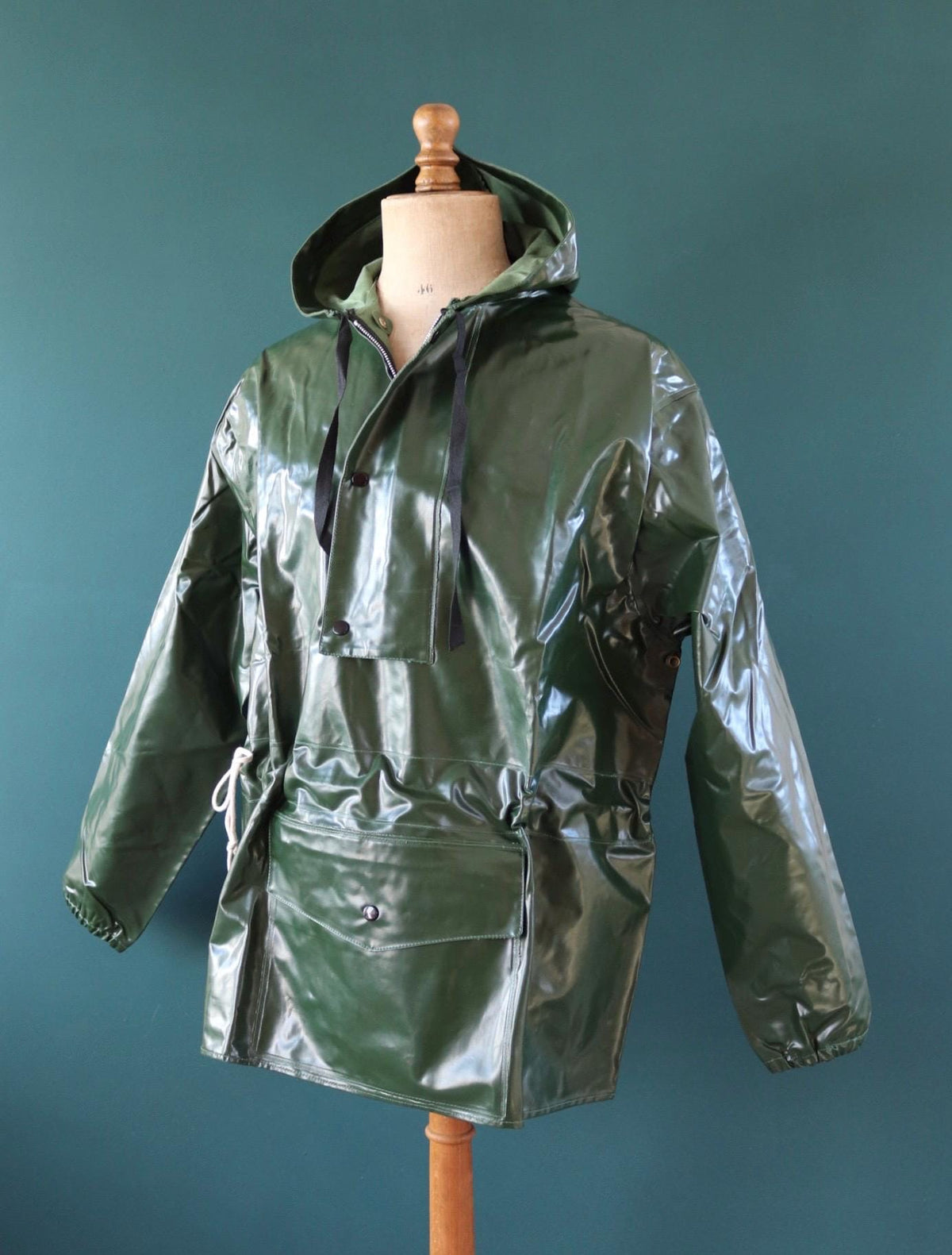 Vintage 1960s deadstock Yarmouth Oilskins smock - PVC rainwear - foul weather workwear - 51” chest