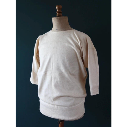 Vintage 1940s deadstock CC41 wool undershirt - WW2 clothing - Henley top - thermal layer - 44" chest