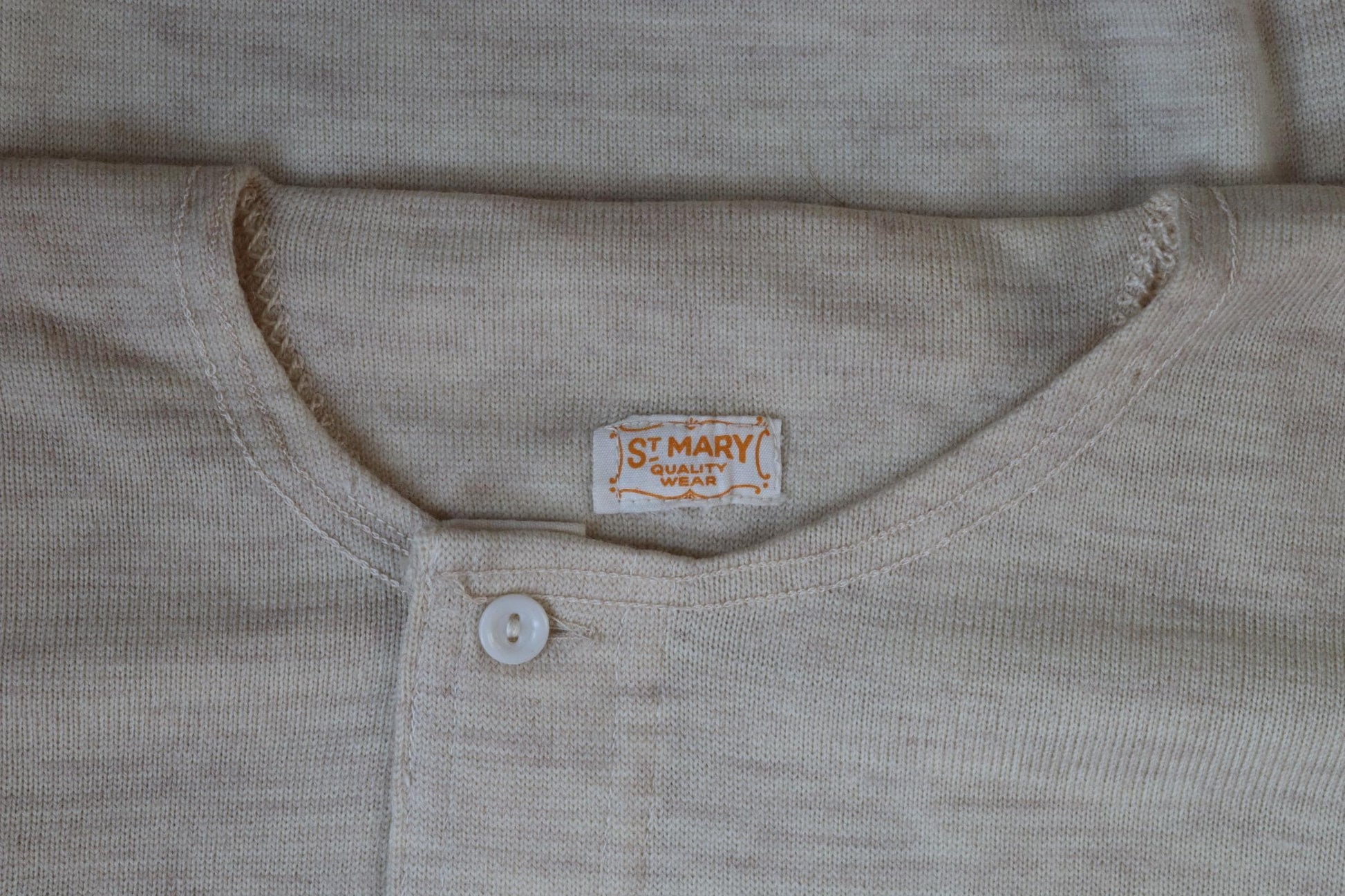 Vintage 1940s deadstock CC41 wool undershirt - WW2 clothing - Henley top - thermal layer - 36" chest