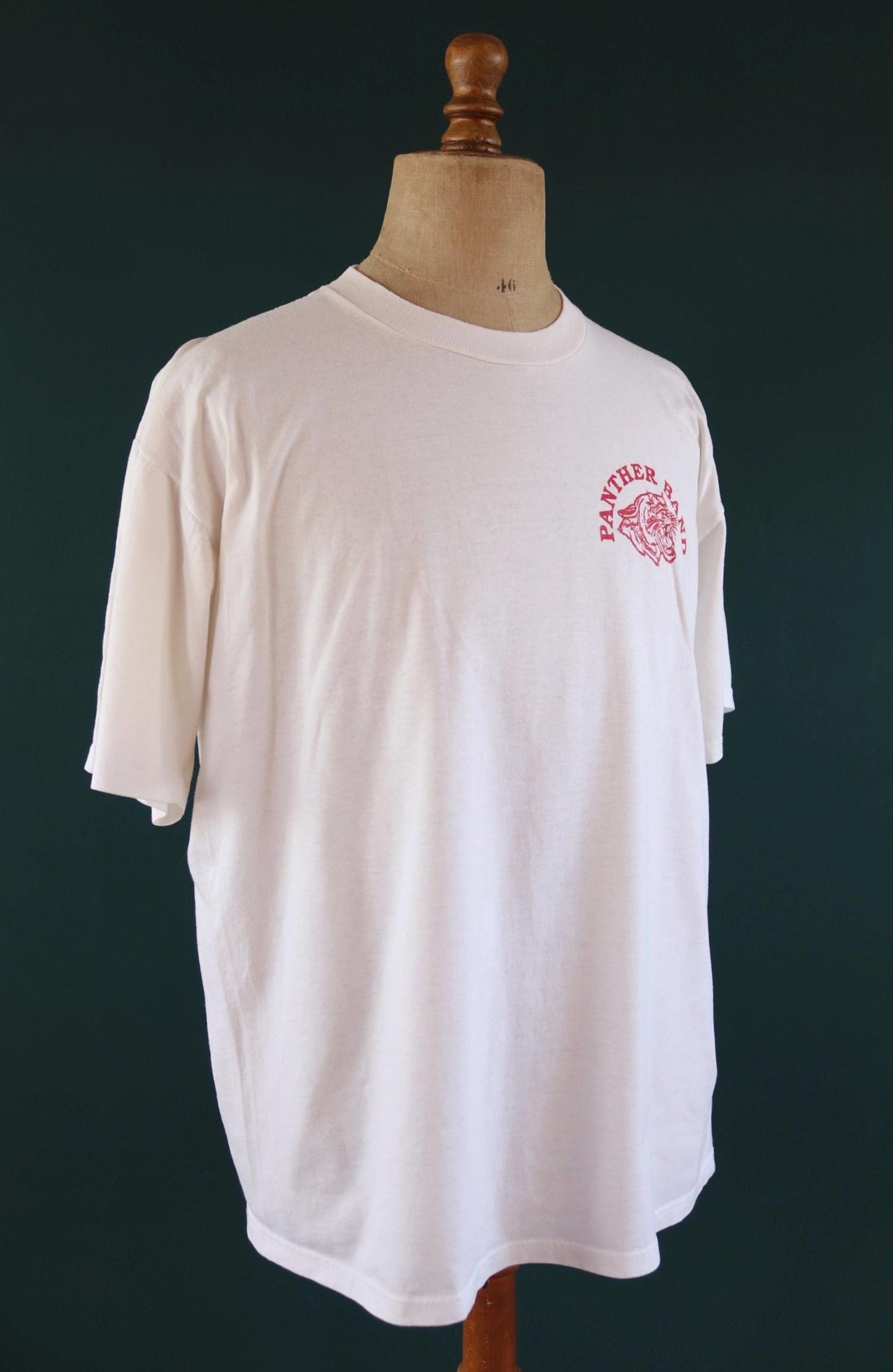 Vintage 1990s panther t shirt - high school band - 50 50 tee - 47” chest