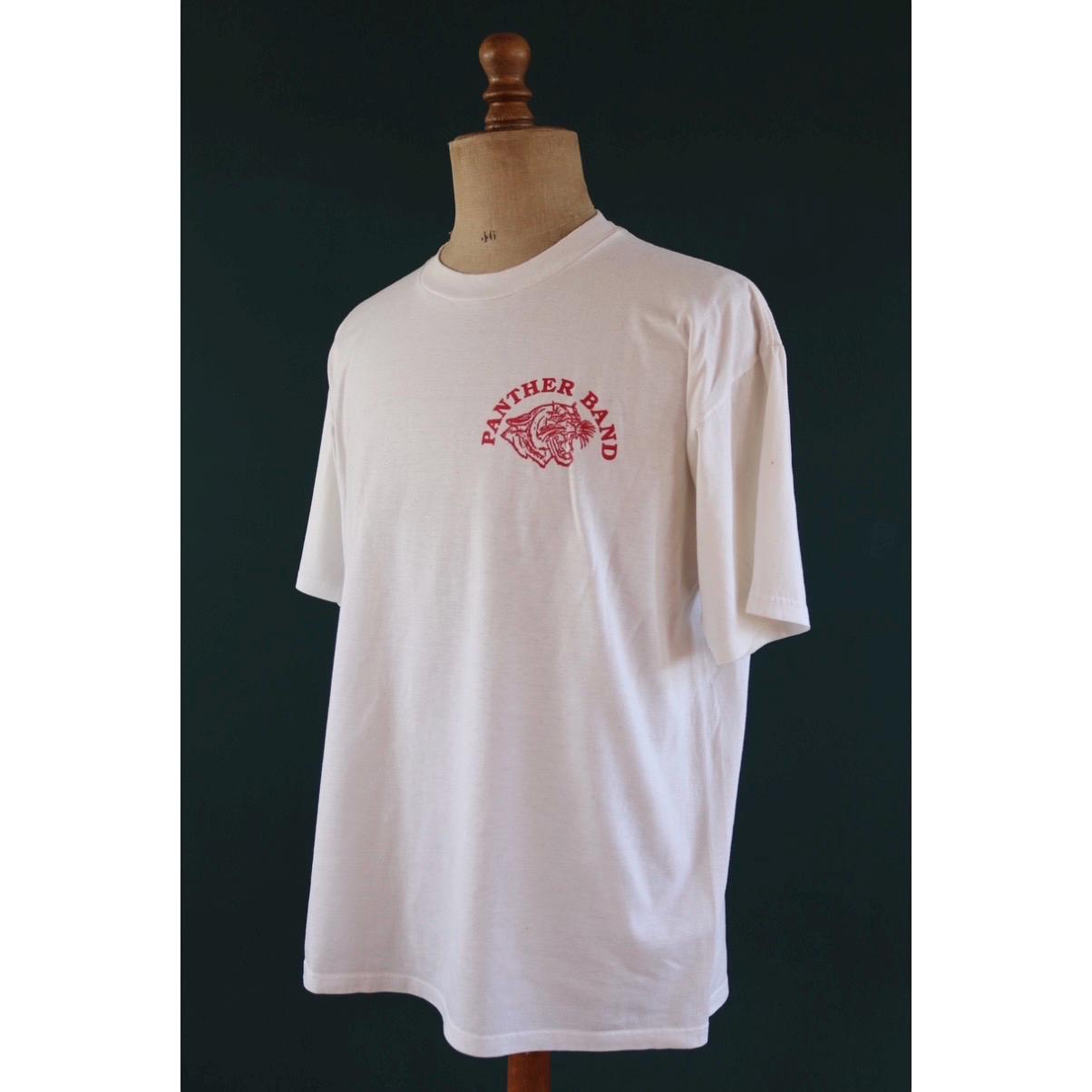 Vintage 1990s panther t shirt - high school band - 50 50 tee - 47” chest