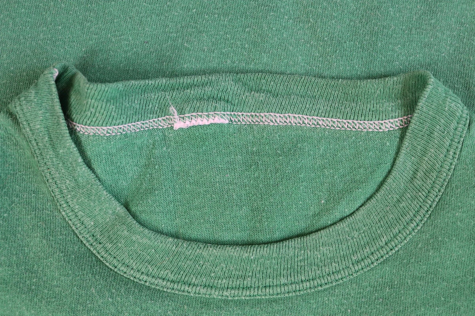 Vintage 1980s green Greek letters t shirt - sorority sportswear - football tee - 45” chest