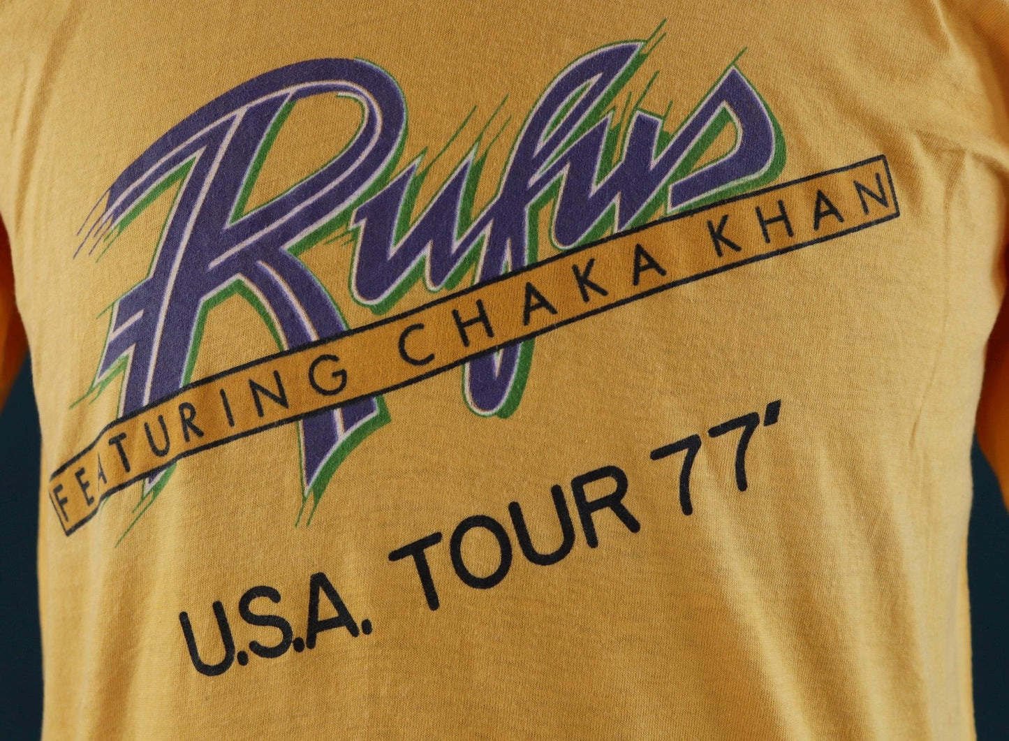 Vintage 1970s tour t shirt - Rufus and Chaka Khan - 40” chest