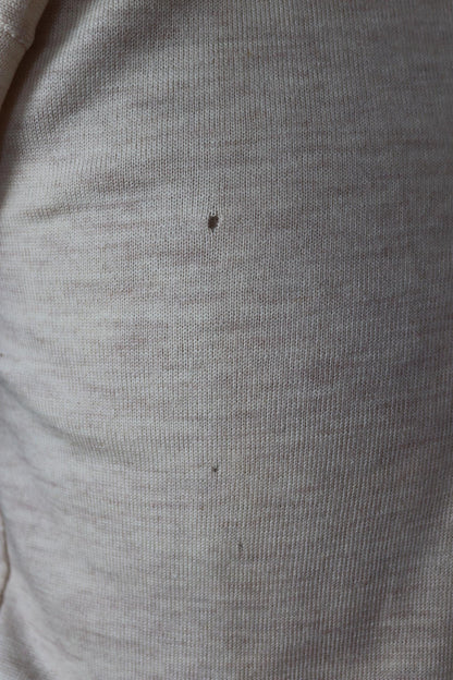 Vintage 1940s deadstock CC41 wool undershirt - WW2 clothing - Henley top - thermal layer - 37" chest