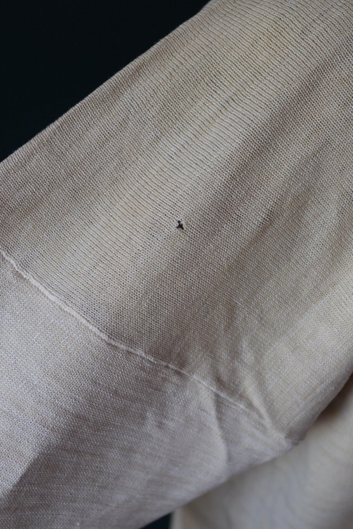 Vintage 1940s wool undershirt - WW2 clothing - Henley top - thermal layer - 44" chest