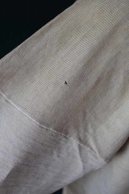 Vintage 1940s wool undershirt - WW2 clothing - Henley top - thermal layer - 44" chest