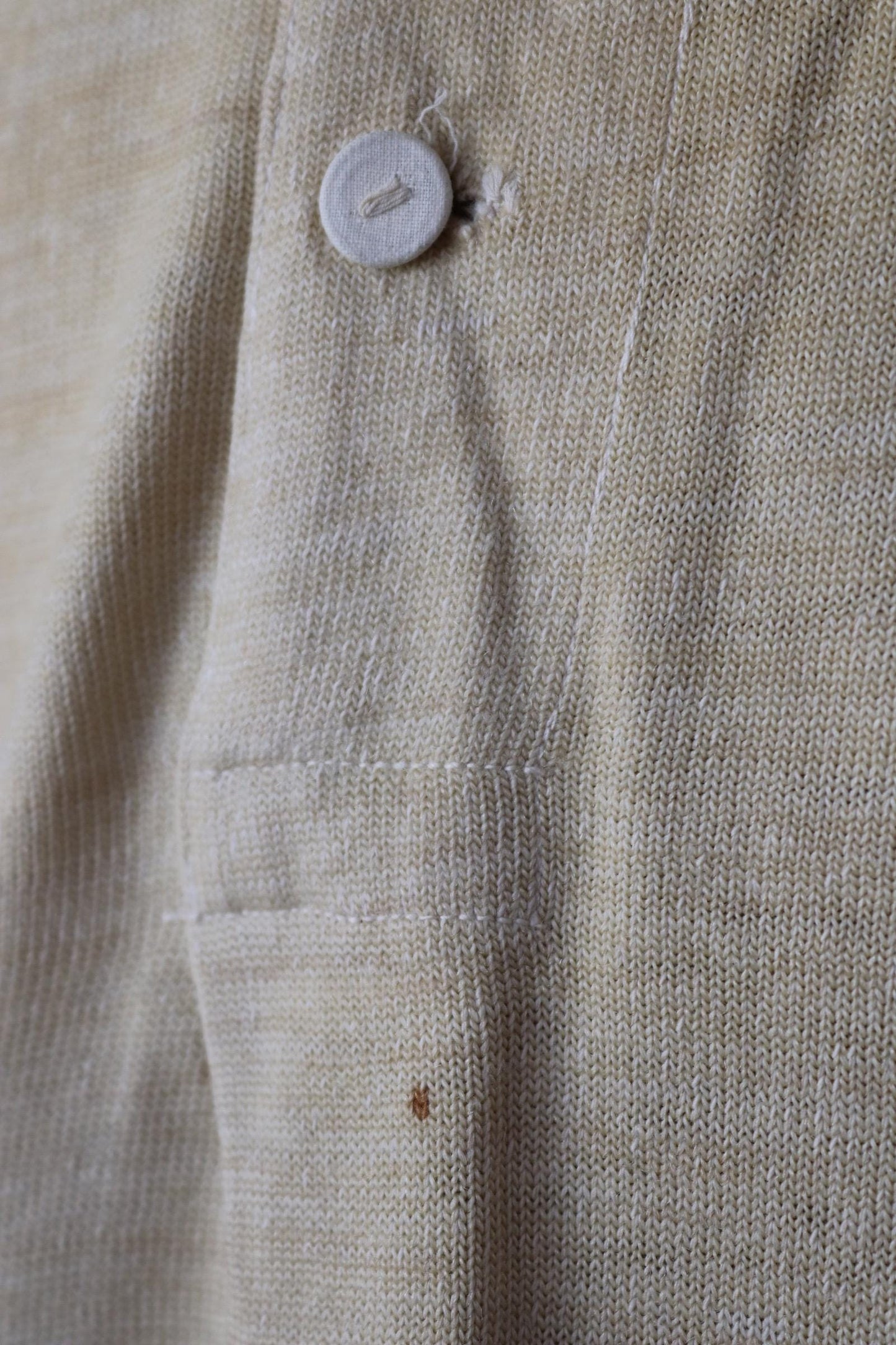Vintage 1940s wool undershirt - WW2 clothing - Henley top - thermal layer - 44" chest