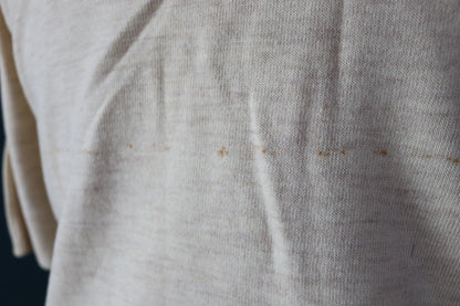 Vintage 1940s Harrods wool undershirt - WW2 clothing - Henley top - thermal layer - 40" chest