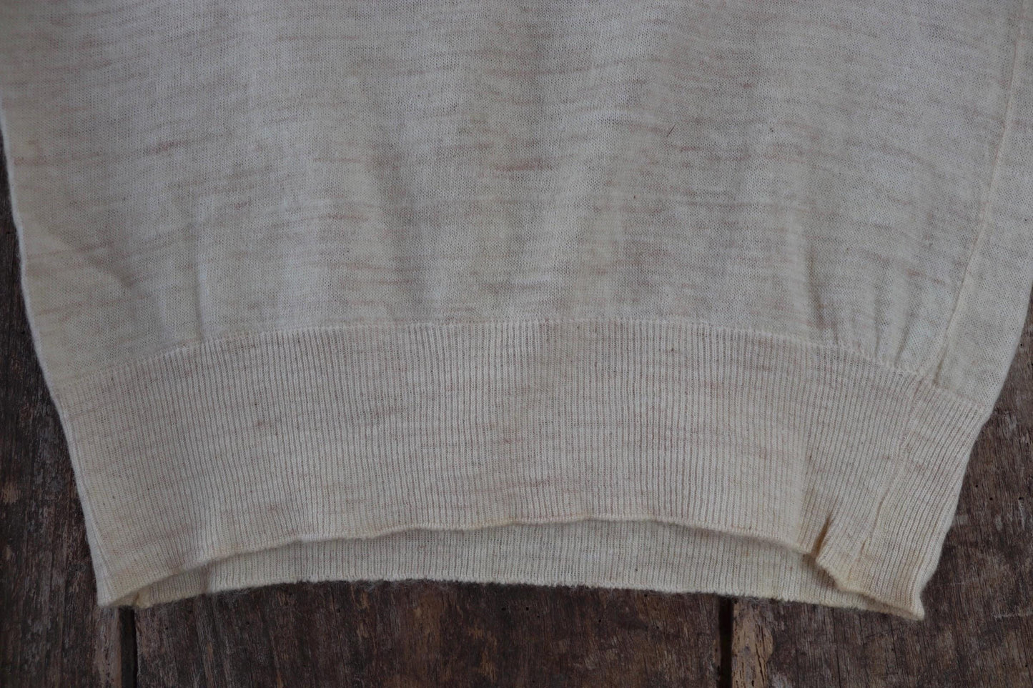 Vintage 1940s deadstock wool undershirt - WW2 clothing - Henley top - thermal layer - 35" chest