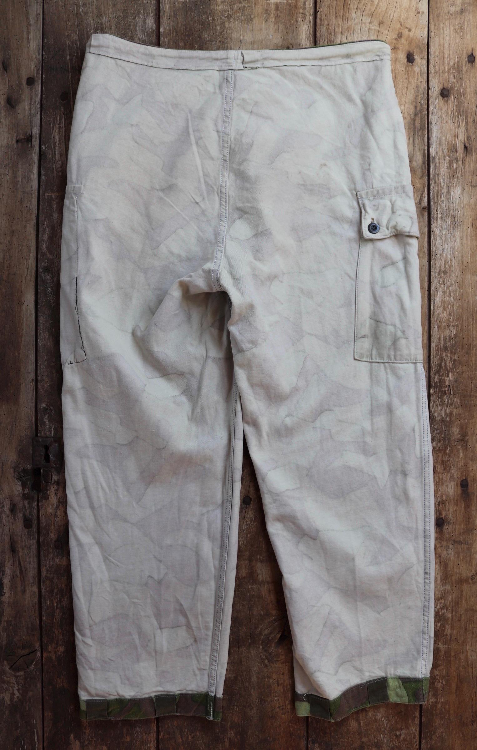 Vintage 1960s Finnish M62 camo trousers - windproof paratrooper pants - 37” x 29”