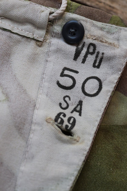Vintage 1960s Finnish M62 camo trousers - windproof paratrooper pants - 36” x 33”