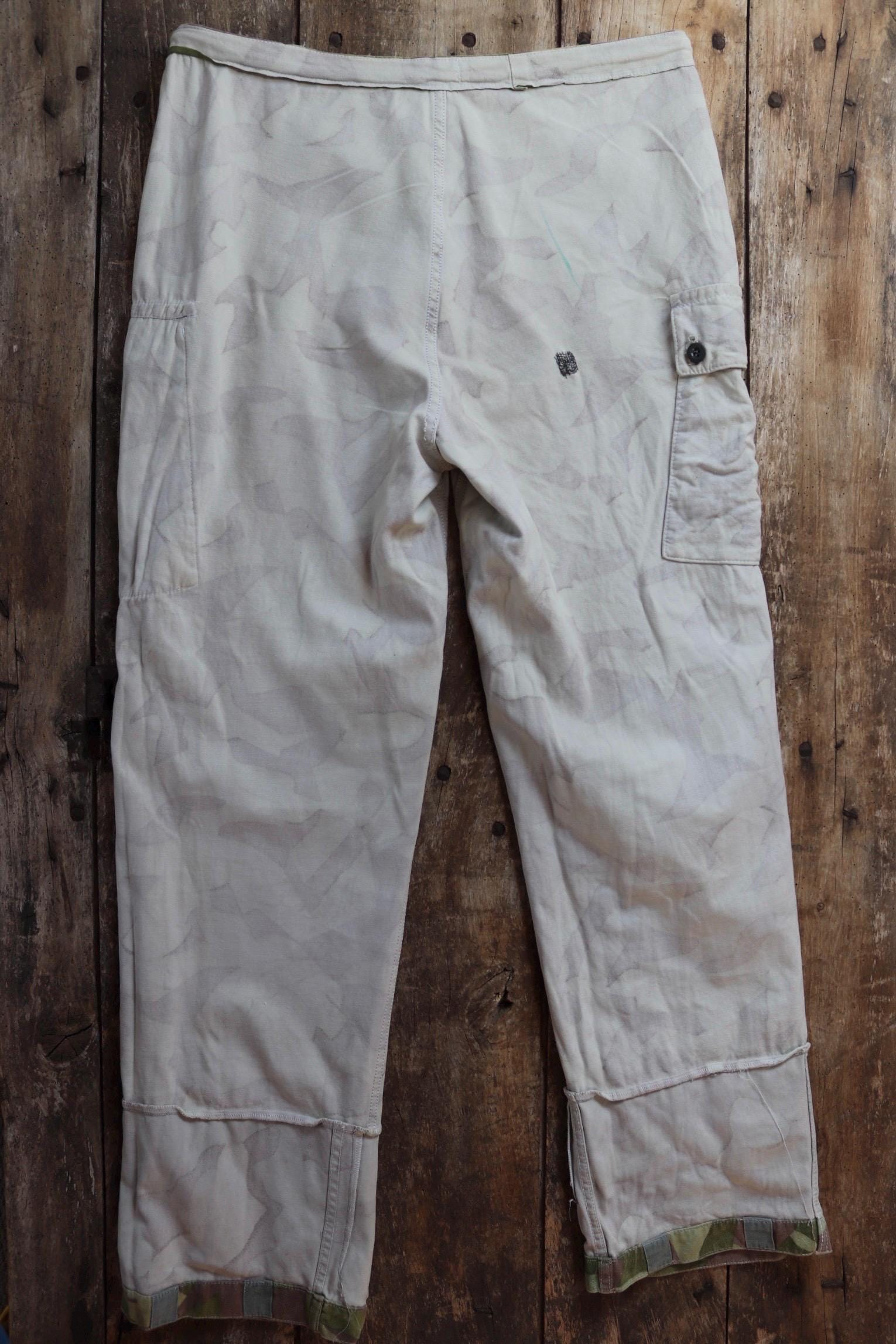 Vintage 1970s Finnish M62 camo trousers - windproof paratrooper pants - 38” x 35”