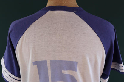 Vintage 1980s computerland t shirt - ringer tee - sportswear - 46” chest