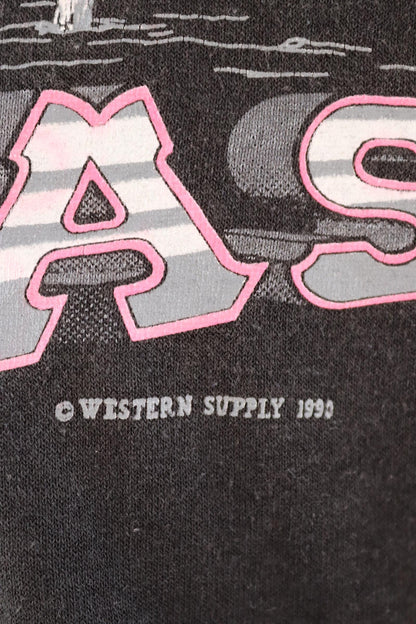 Vintage 1990s Las Vegas t shirt - tourist souvenir - faded black tee - 44” chest