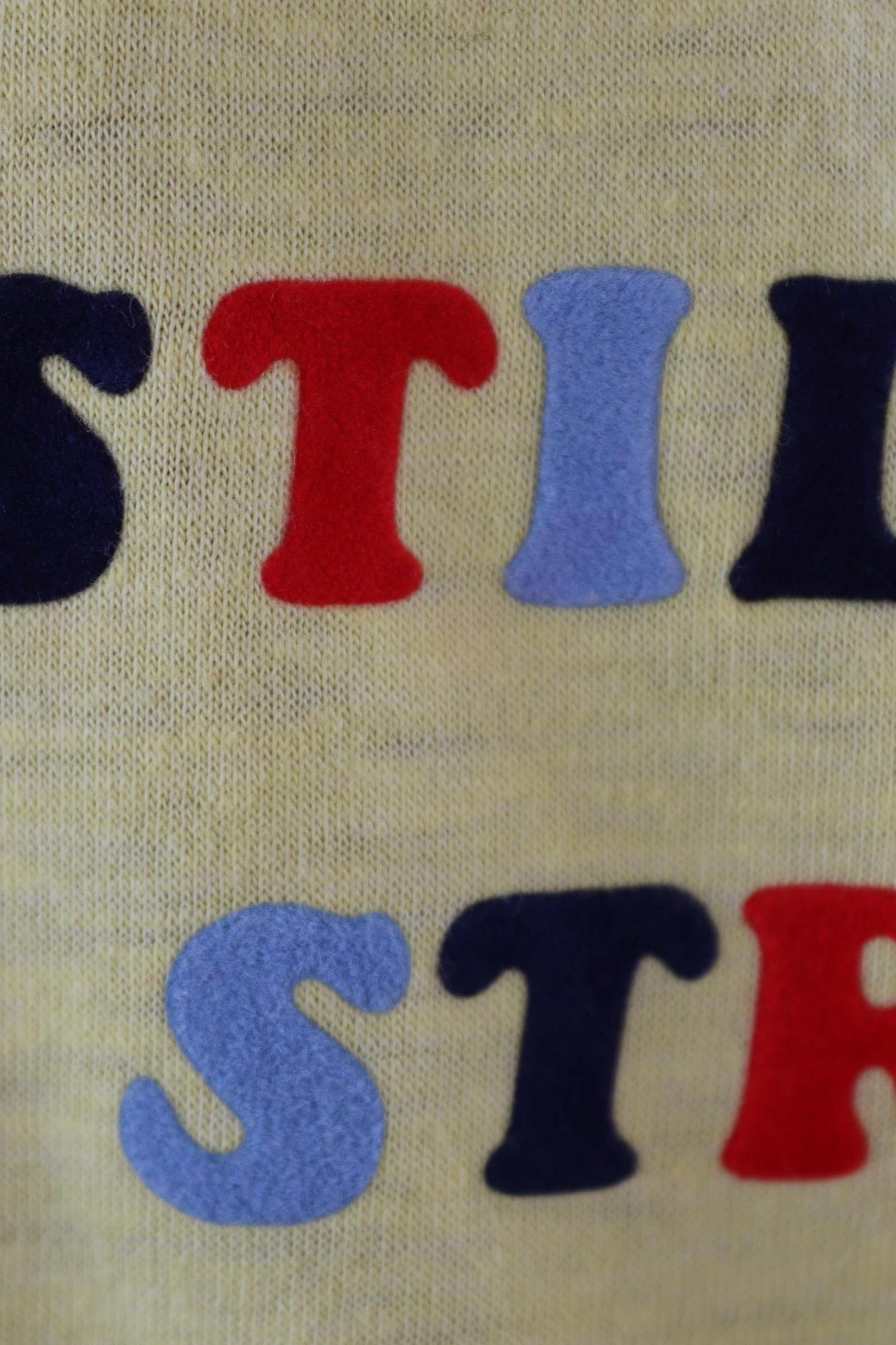 Vintage 1980s t shirt - single stitch - flock print - 40” chest