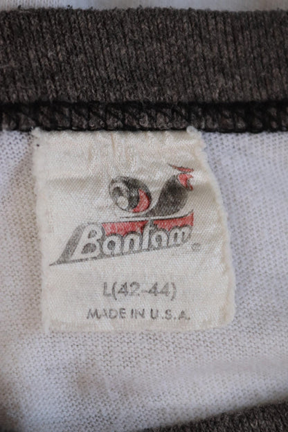 Vintage 1980s Beatlefest t shirt - Beatles baseball ringer - 43” chest