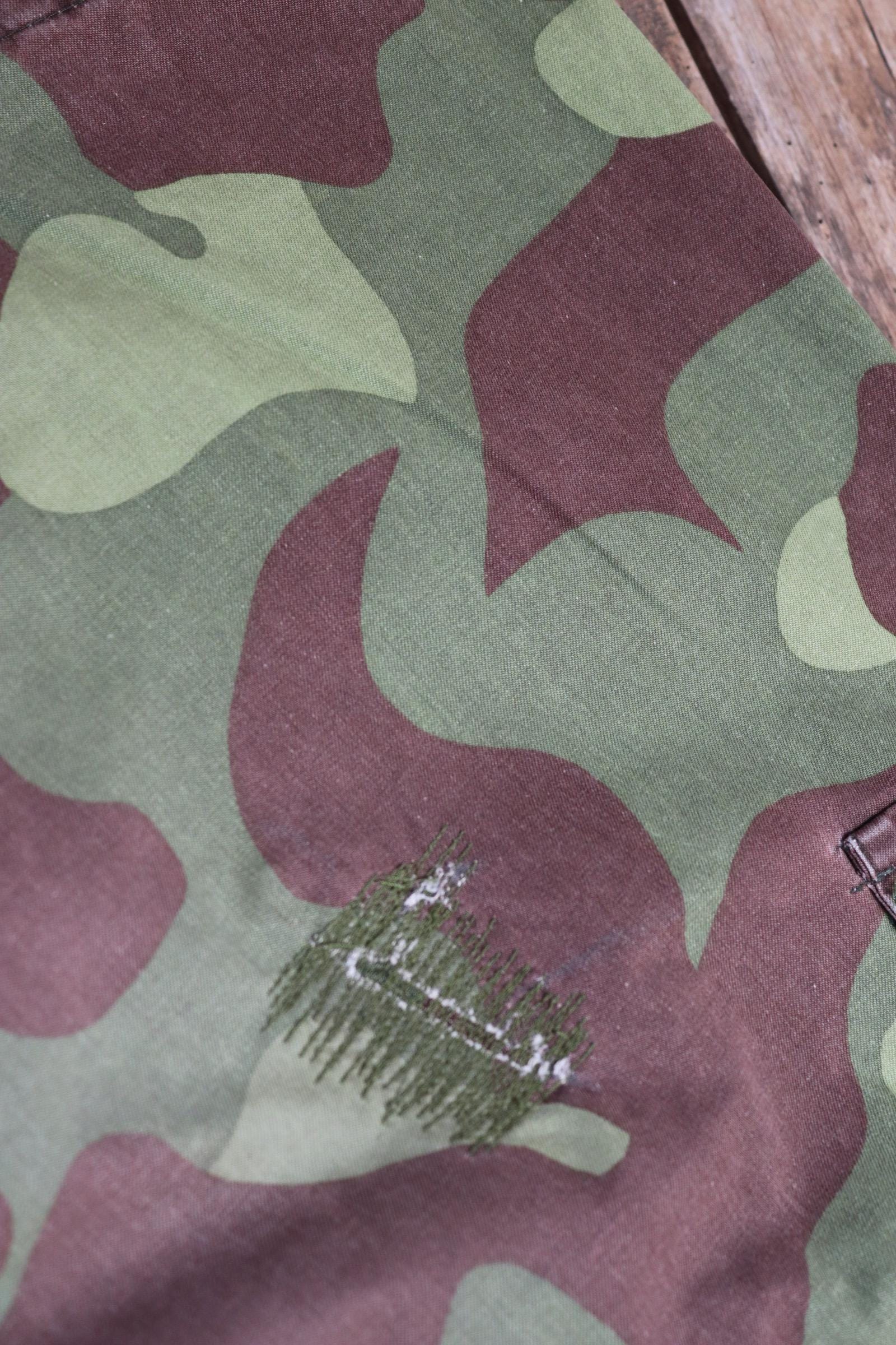 Vintage 1980s Finnish M62 camo trousers - windproof paratrooper pants - 38” x 28”