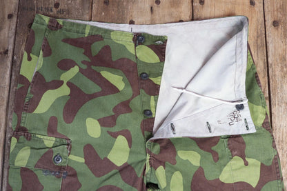 Vintage 1980s Finnish M62 camo trousers - windproof paratrooper pants - 40” x 28”