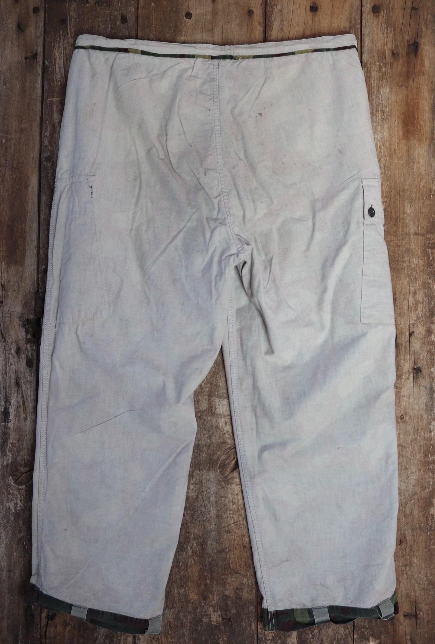 Vintage 1980s Finnish M62 camo trousers - windproof paratrooper pants - 38” x 29”