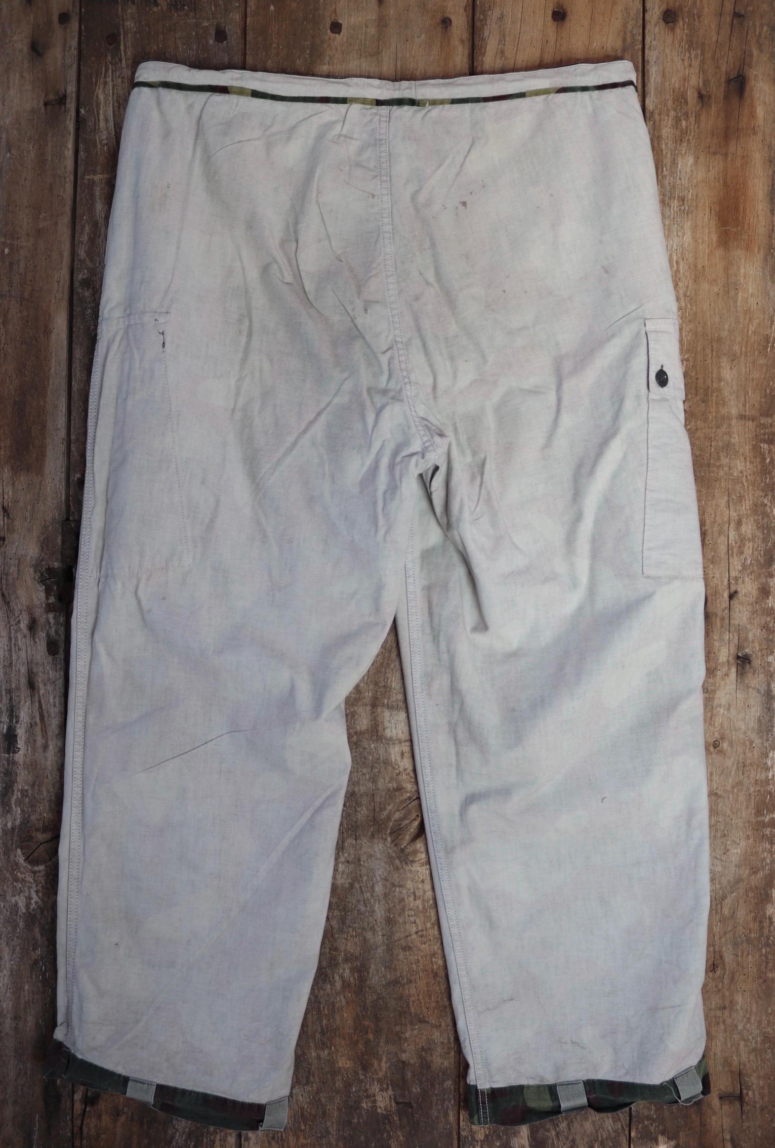 Vintage 1980s Finnish M62 camo trousers - windproof paratrooper pants - 42” x 30”