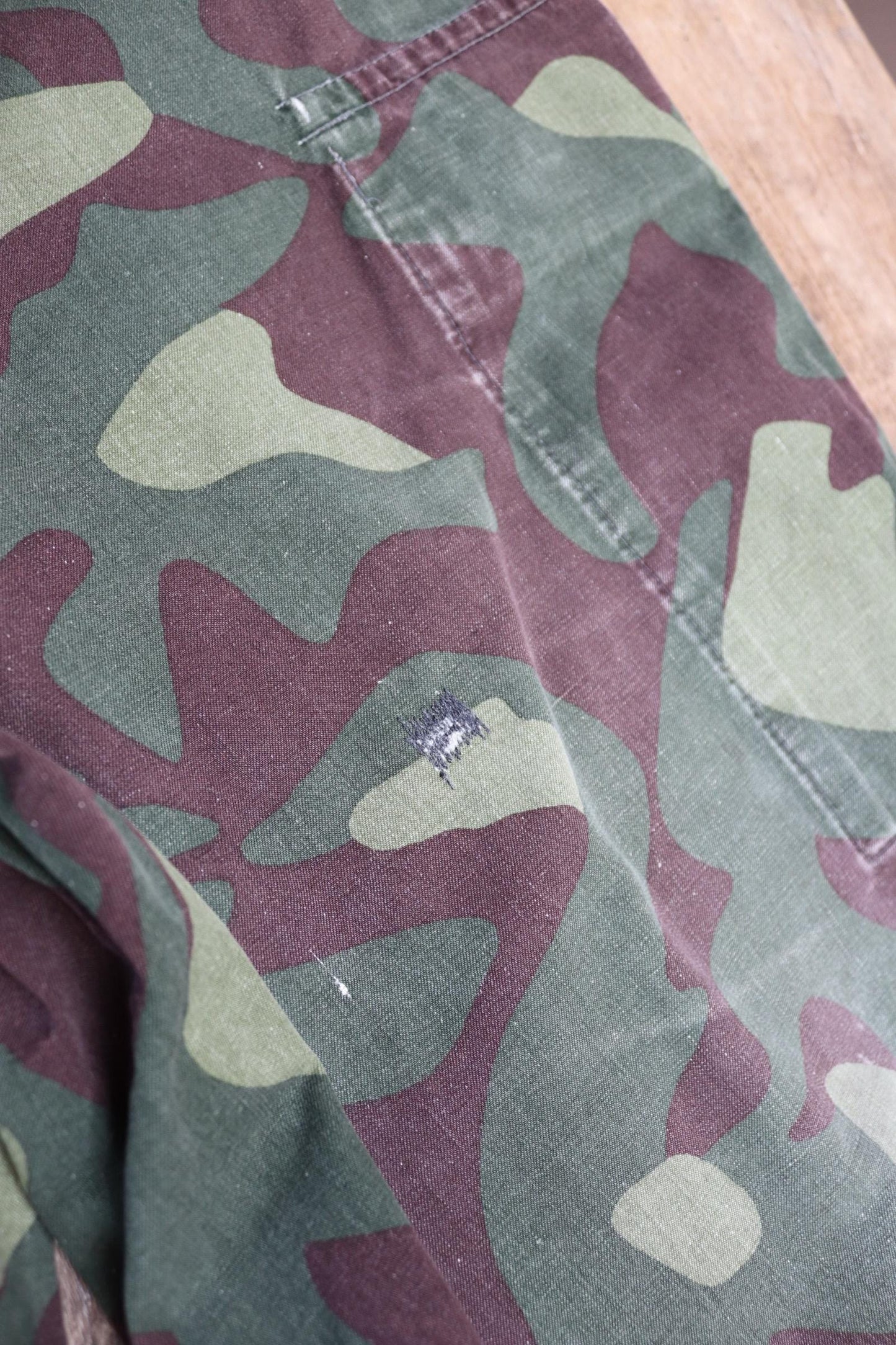 Vintage 1980s Finnish M62 camo trousers - windproof paratrooper pants - 42” x 30”