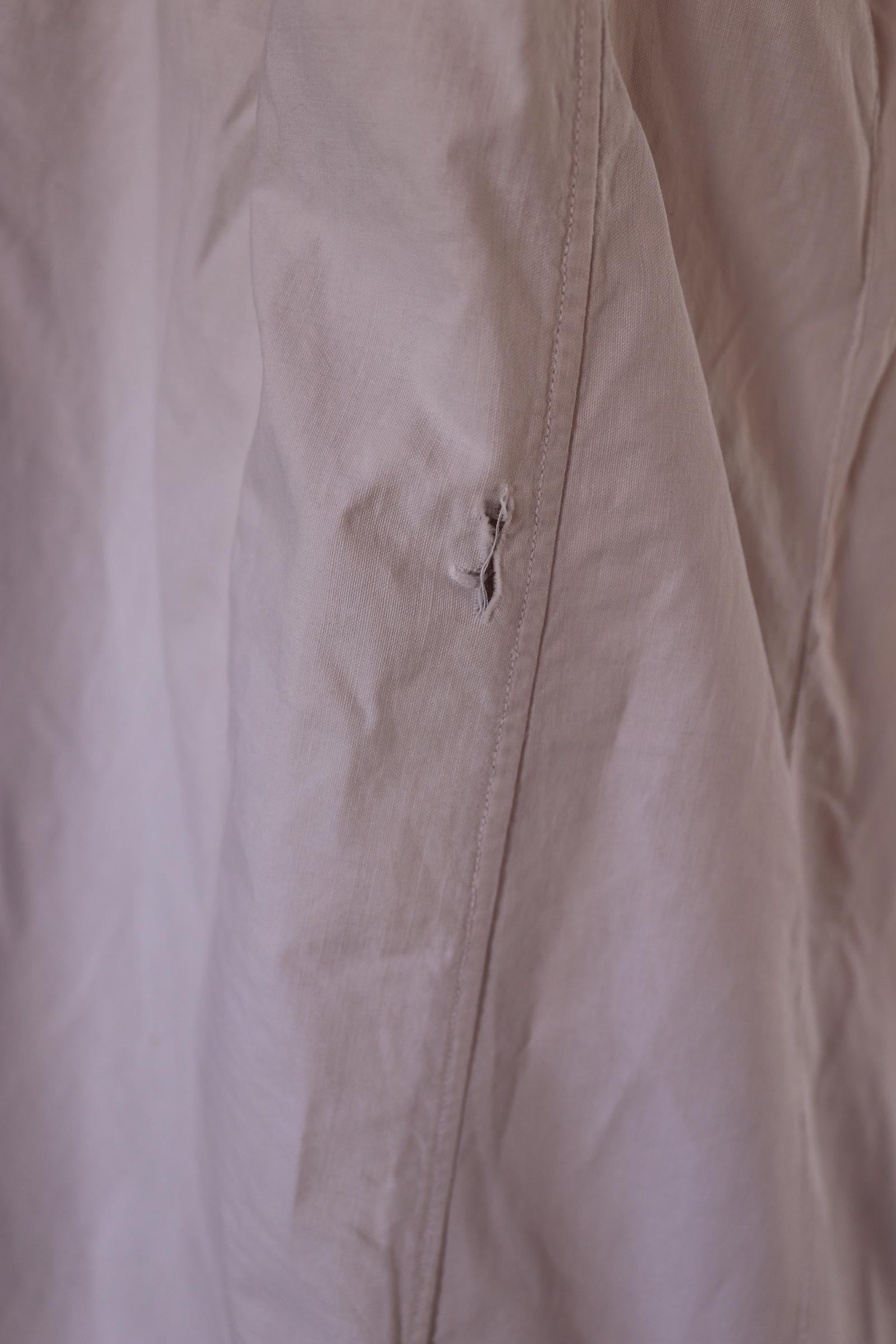 Antique 1800s Victorian white cotton nightgown - vintage 1900s dress - cottagecore - broderie Anglais - 56” chest