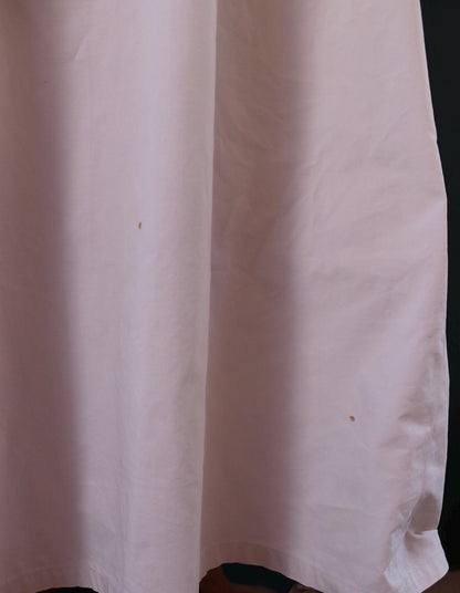 Antique 1800s Victorian white cotton nightgown - vintage 1900s dress - cottagecore - broderie Anglais - 56” chest