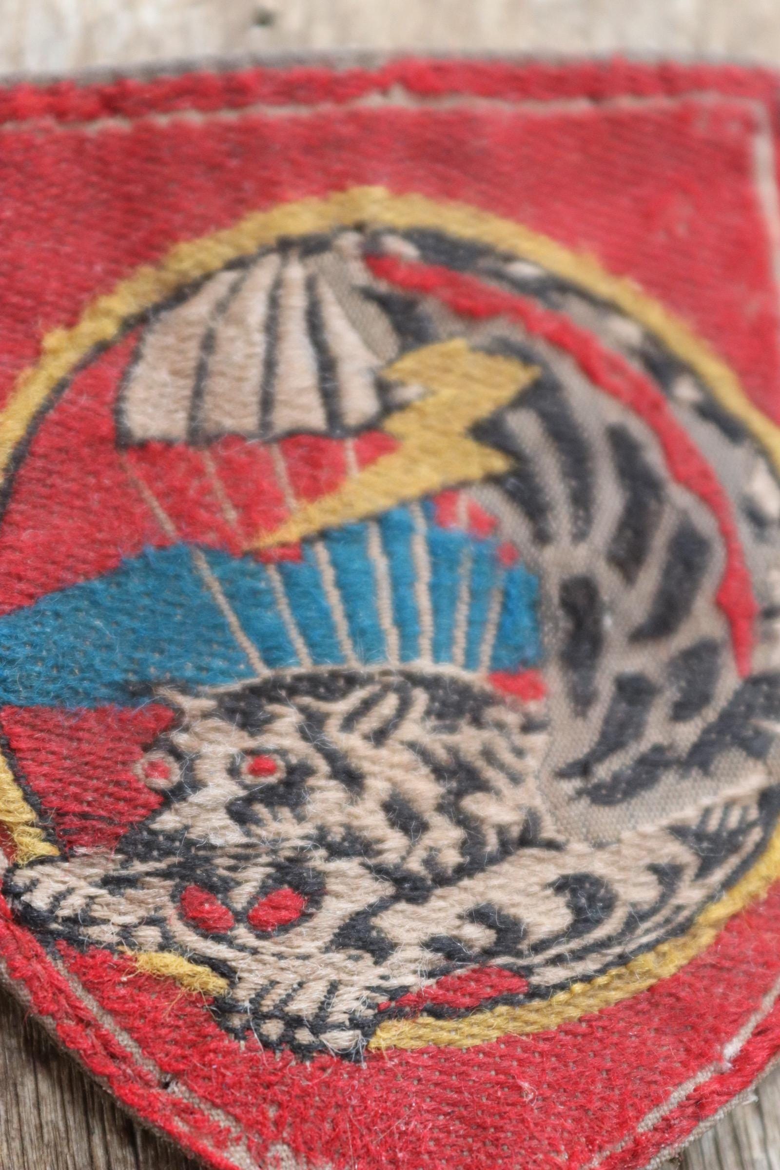 Vintage repro 1970s Vietnam MACV SOG patch - crouching tiger - Special Commando Unit