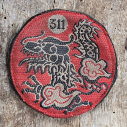 Vintage repro 1970s Vietnam ARVN 311th patch - Regional Force Battalion Dragon